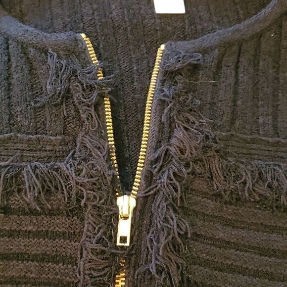 Chico's Zip Up Sweater Size 2 - Picture 3 of 6